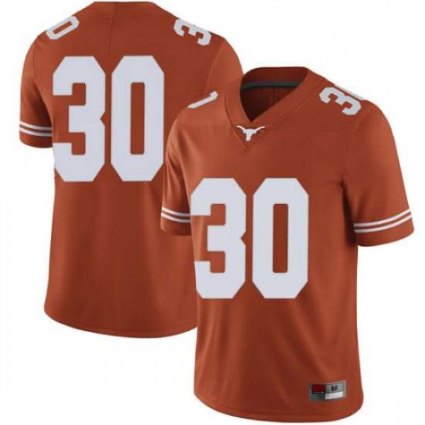 Men's University of Texas #30 Mason Ramirez Limited Player Jersey Orange